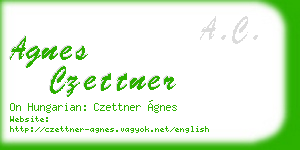agnes czettner business card